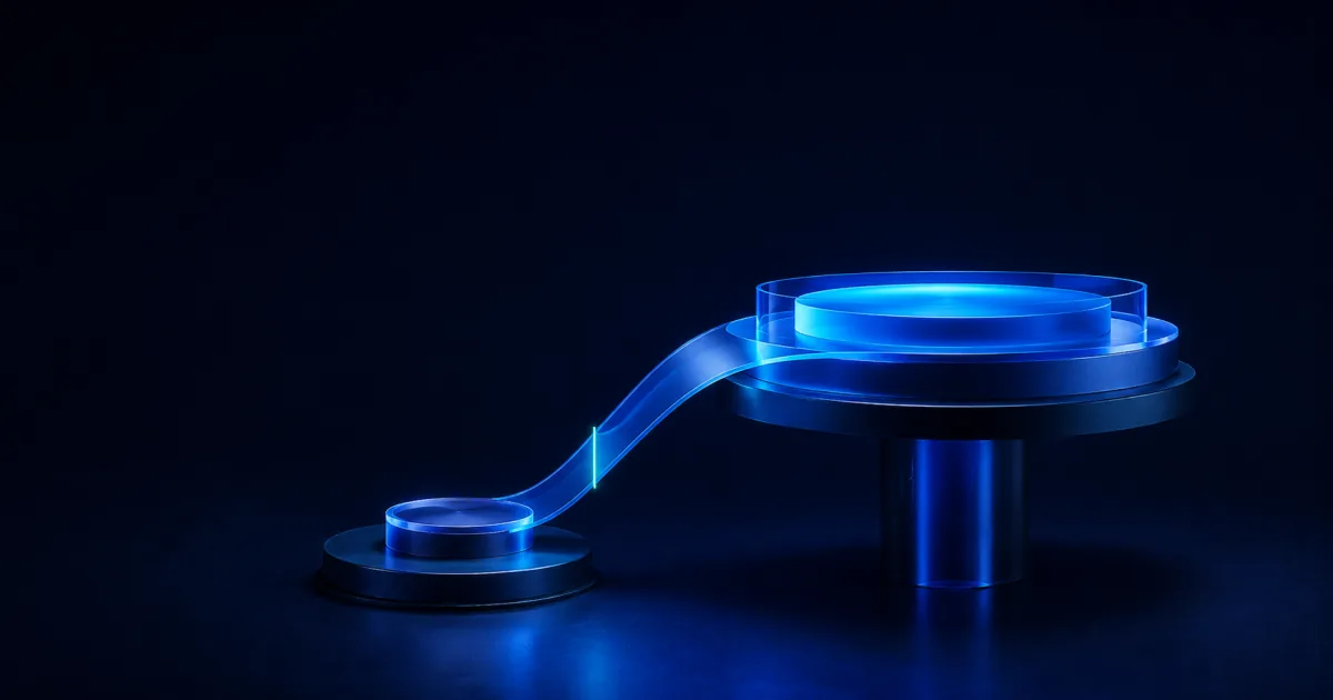 Planos de vidro azul equilibrando custo e retorno